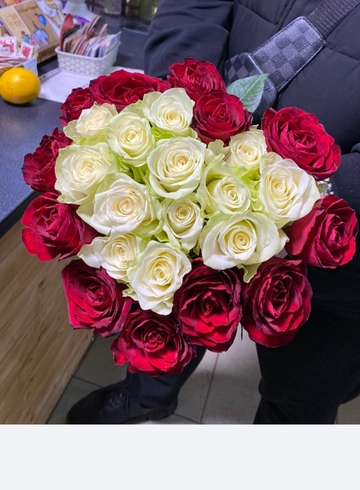 25 роз - сердце от интернет-магазина цветов в 